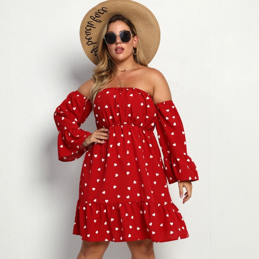COPY - Plus size heart love dress